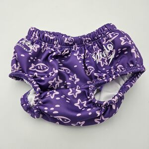 Baby Girl Size‎ Medium (12M) Purple Speedo Reusable Swim Diaper